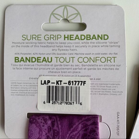 3 NWT Headbands Grip Yoga Exercise & Running - Picture 7 of 10